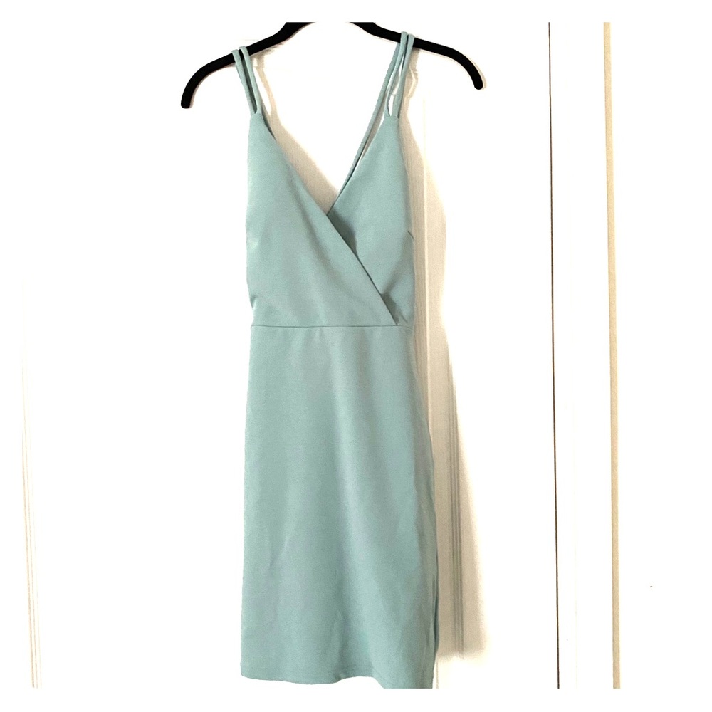 Windsor Mint Green Bodycon Dress with Crossback